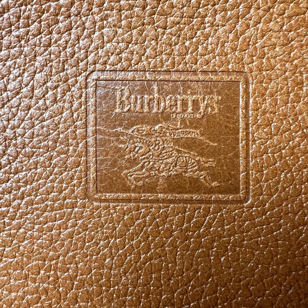 Burberry Burberrys Unisex Leather Pouch Haymarket Nova Check Interior A67 - Picture 6 of 11
